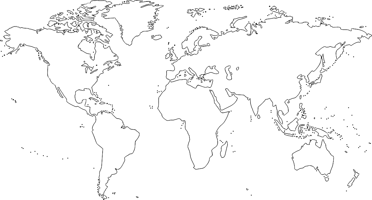 ヨーロッパ 白地図 国名 入り